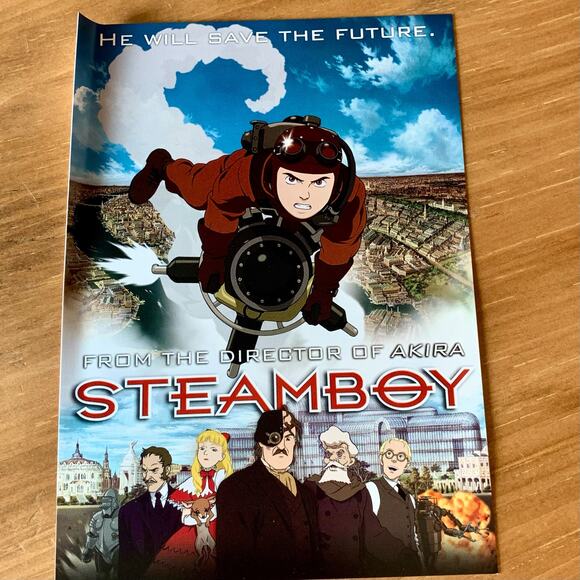 Steamboy Collector’s Gift Set  (box includes DVD, postcards, manga, and book) - Picture 4 of 5